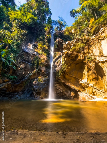 Mork Fa or Mok Fa Waterfall in Mae Taeng District, Chiang Mai, Thailand