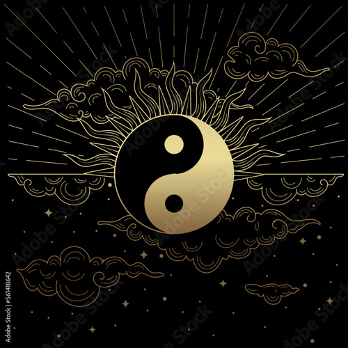 Yin and yang are symbols of the two realms of night and day