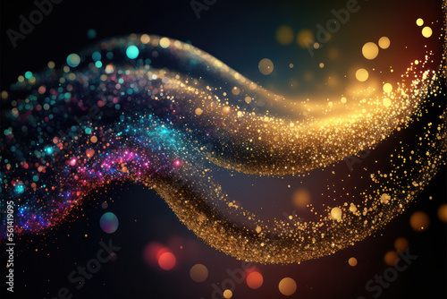 Glittery Abstract Background, Concept Art, Digital Illustration