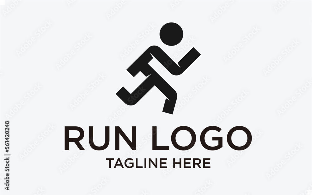 RUN LOGO SIMPLE MODERN ABSTRACT RUN LOGO SIMPLE MODERN ABSTRACT