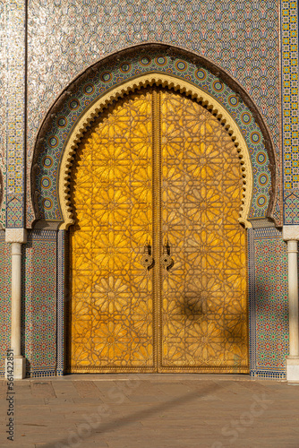 An old Moroccan palace in the city of Meknes