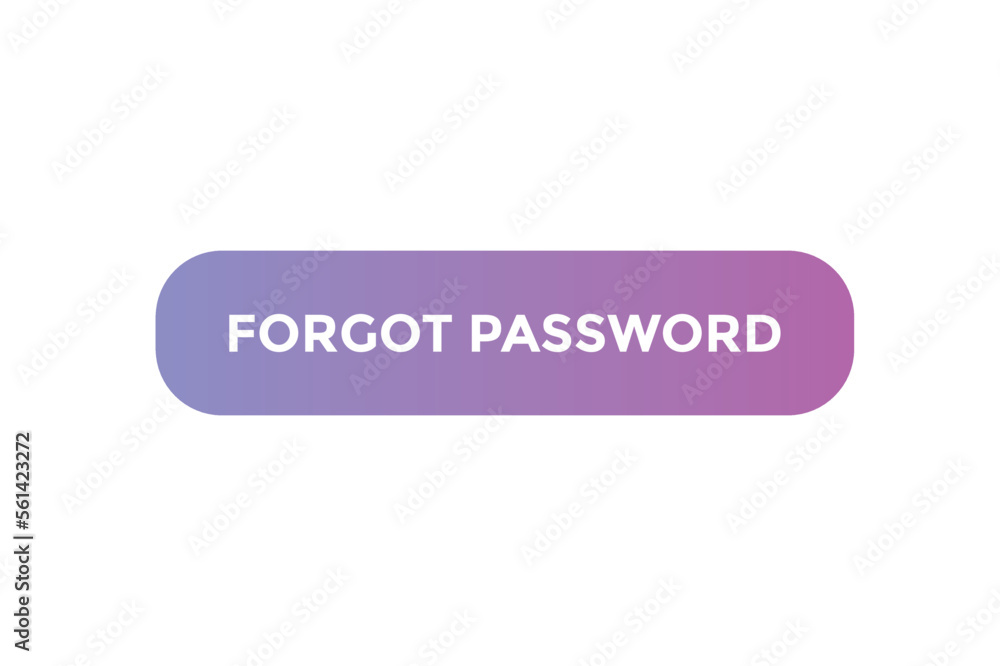 Forgot password button web banner templates. Vector Illustration
Forgot password button web banner templates. Vector Illustration