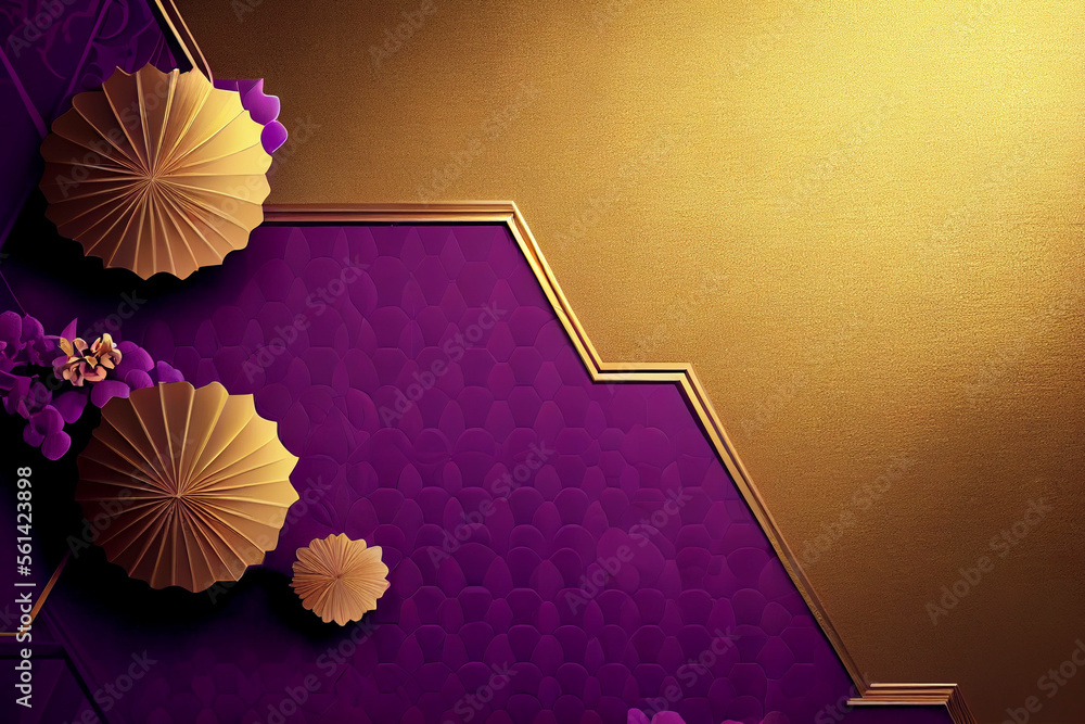 Abstract gold and purple textured background evoking the heraldic colours of medieval royal banners