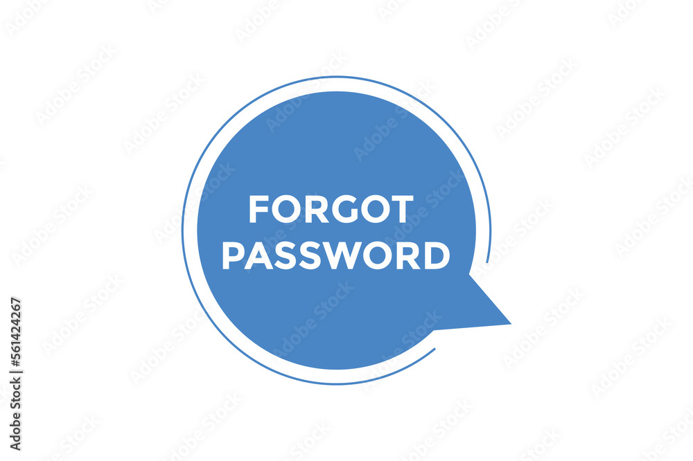 Forgot password button web banner templates. Vector Illustration
Forgot password button web banner templates. Vector Illustration