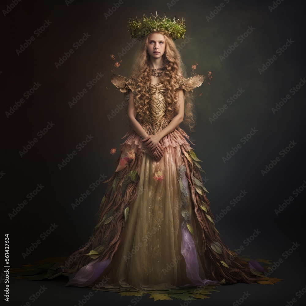 crowned plant fairy queen