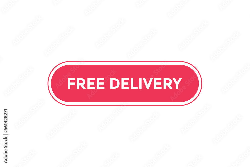 Free delivery button web banner templates. Vector Illustration
Free delivery button web banner templates. Vector Illustration