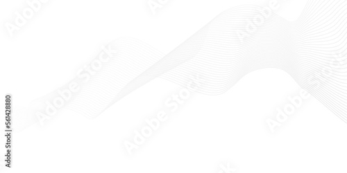 Abstract white paper wave background and abstract gradiant and white wave curve lines banner background design. Vector illustration. Modern template abstract design flowing particles wave backdground.