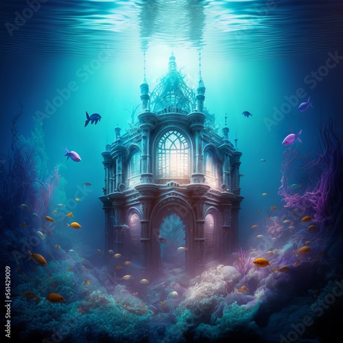 underwater magical castle