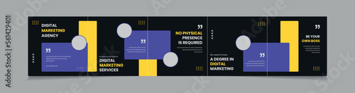 Social Media Carousel Post, Instagram Carousel Template, Microblog carousel template for social media post.