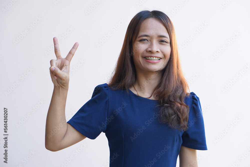 Asian woman tourists smile happily.. Asian woman tourists smile happily..