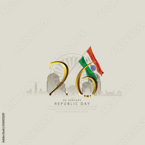 26 January- Happy Republic Day of India celebration.