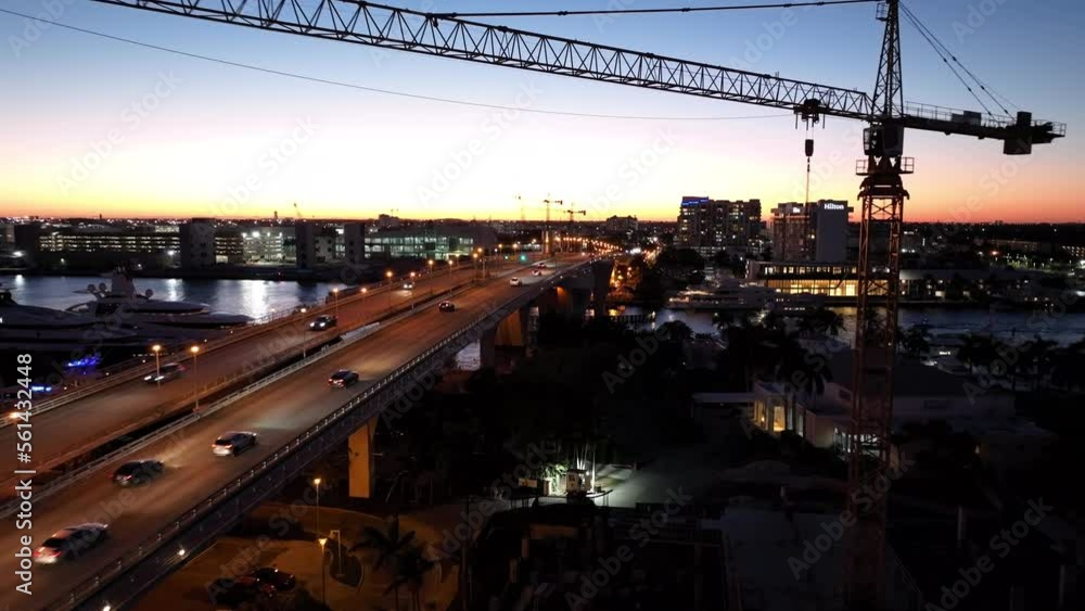 17th Street Causeway Fort Lauderdale draw bridge at sunset 17th Street Causeway Fort Lauderdale draw bridge at sunset