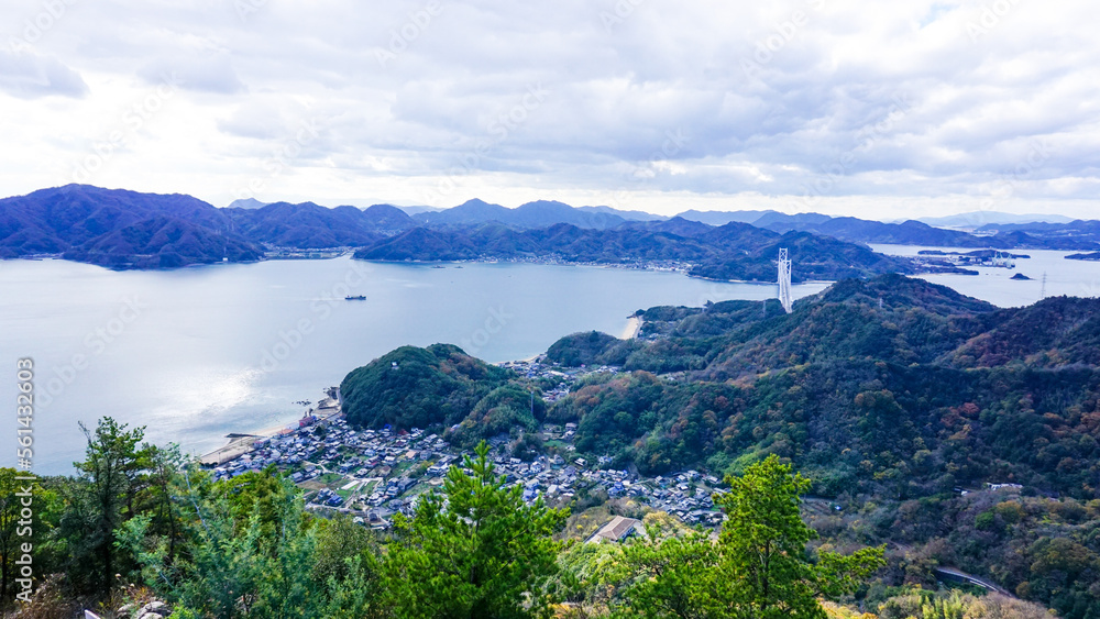 広島県尾道市の高見山展望台
