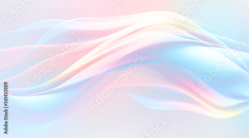 Photographie Abstract 3D Pastel Colors Background