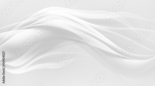 Fototapeta Naklejka Na Ścianę i Meble -  Abstract 3D White Background