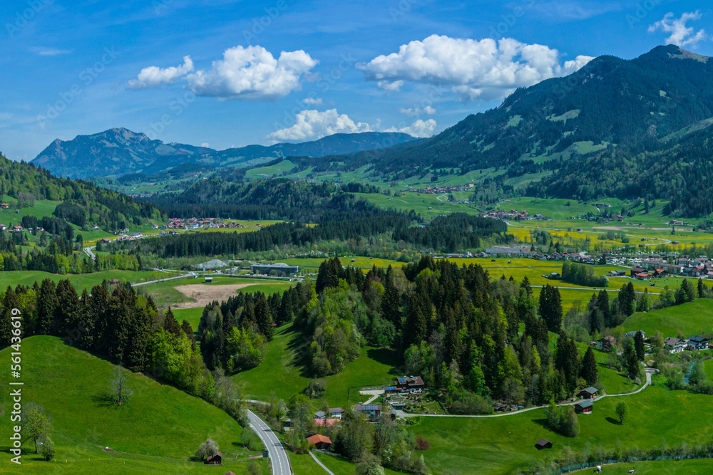 Ausblick ins Illertal bei Oberstdorf Ausblick ins Illertal bei Oberstdorf