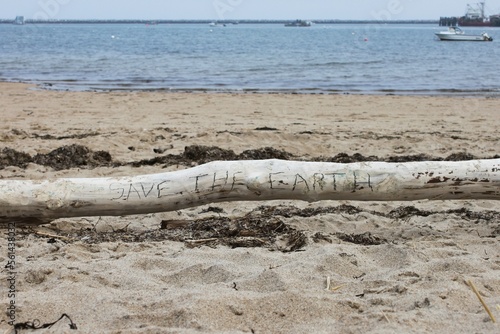 A Message on the Beach  Save The Earth