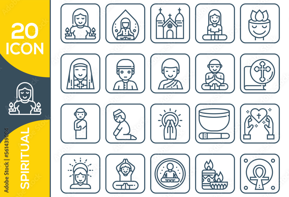 SPIRITUAL ICON SET DESIGN SPIRITUAL ICON SET DESIGN