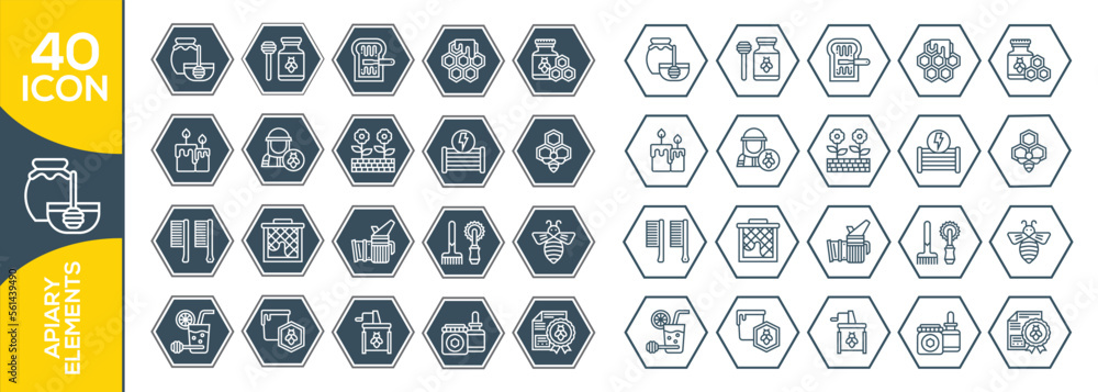 APIARY ELEMENTS ICON SET DESIGN APIARY ELEMENTS ICON SET DESIGN