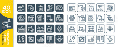 APIARY ELEMENTS ICON SET DESIGN