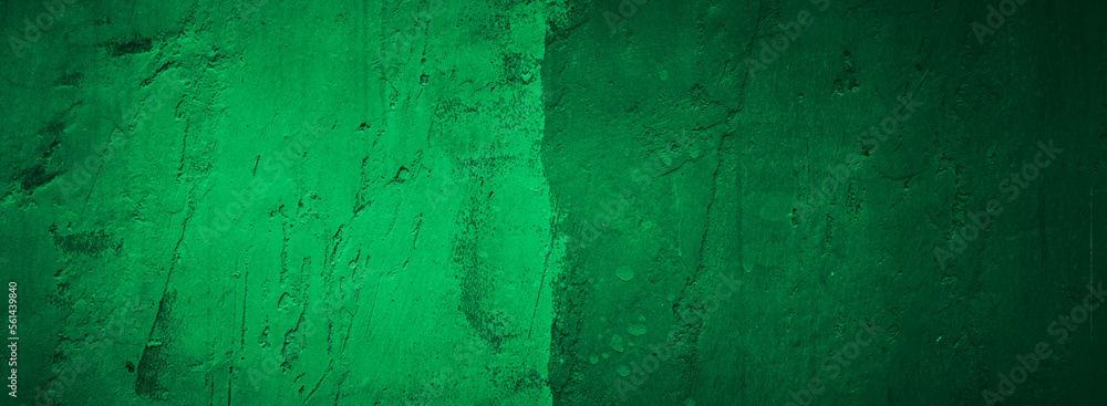 Abstract  green grunge wall texture background