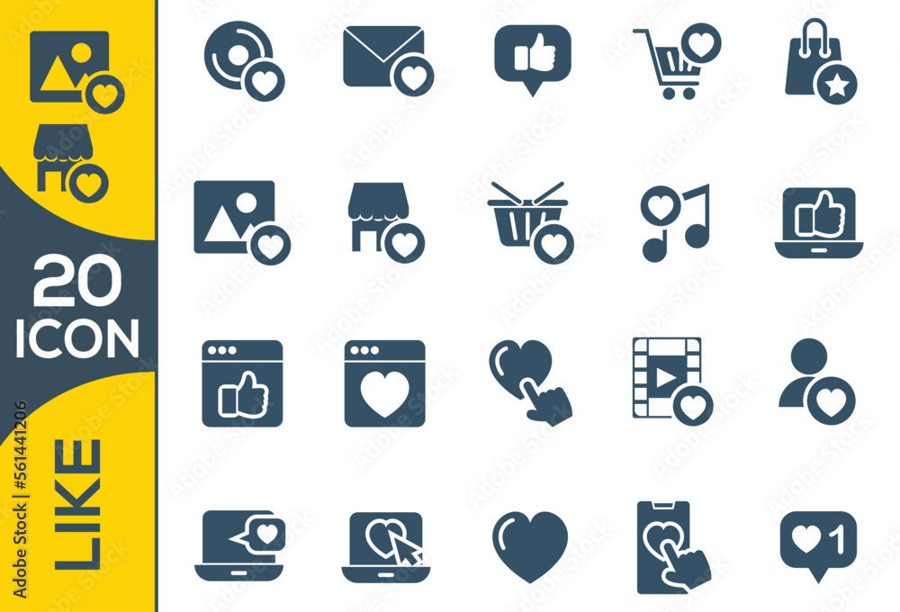 LIKE ICON SET DESIGN LIKE ICON SET DESIGN