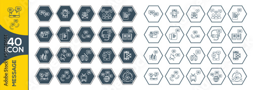 MESSAGE ICON SET DESIGN