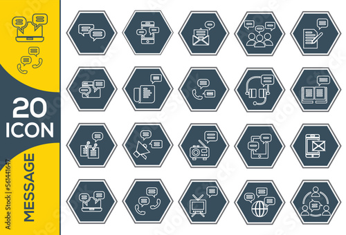 MESSAGE ICON SET DESIGN
