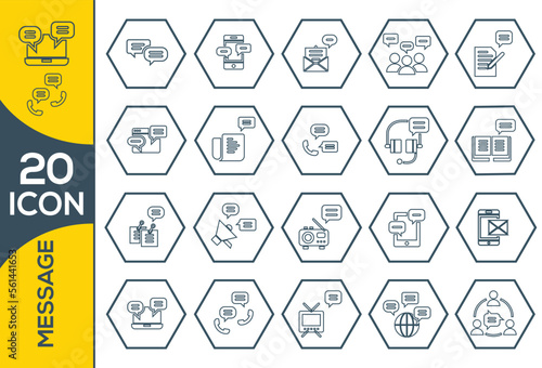 MESSAGE ICON SET DESIGN