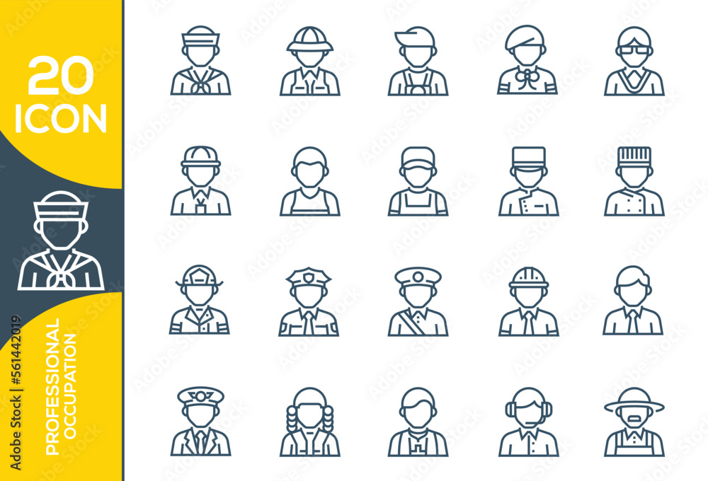 Fototapeta premium PROFESSIONAL ICON SET DESIGN