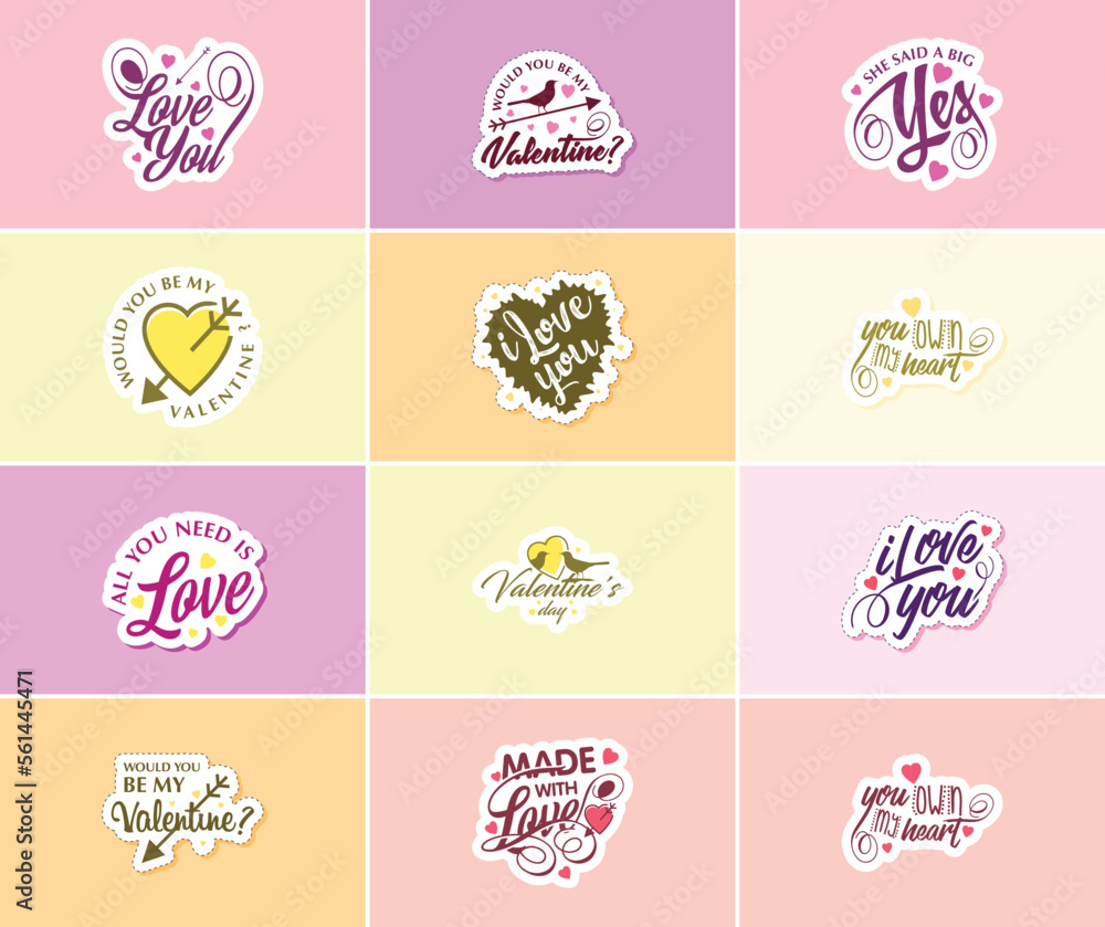 Valentine's Day Sticker: A Time for Romance and Beautiful Artistry