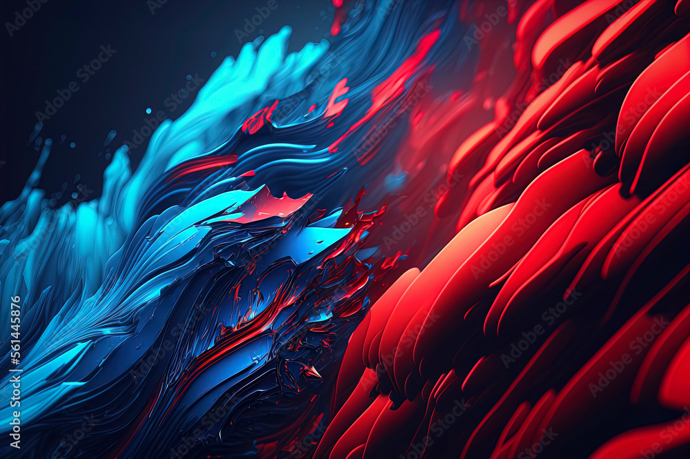 elegant red and blue abstract wallpaper, blue and red background Stock