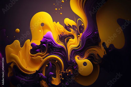 purple and yellow abstract wave wallpaper,yellow and purple background, purple and yellow color
