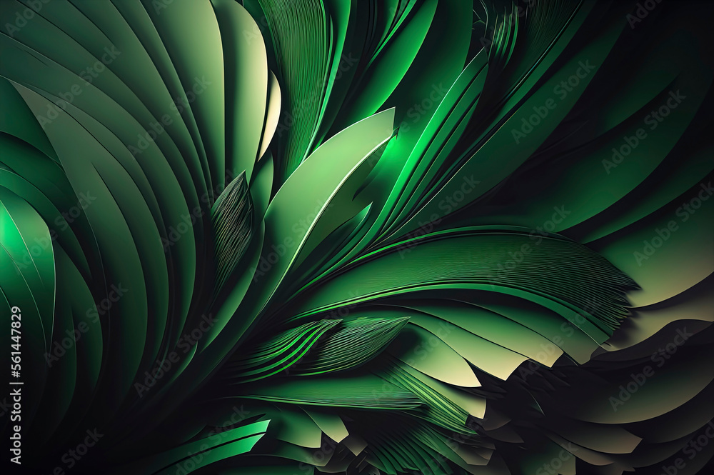 Fototapeta premium abstract green background, abstract wave background with green color