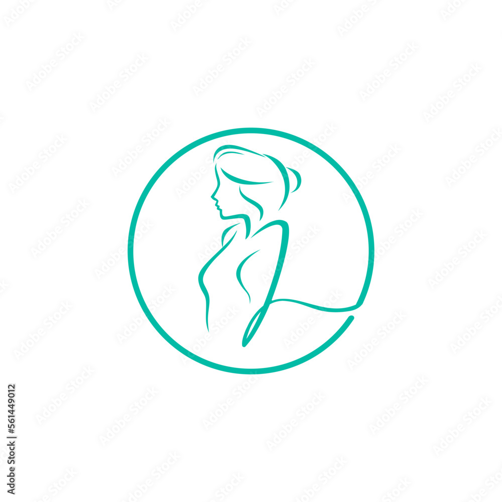 woman logo suitable for beauty logo, SPA beauty woman logo suitable for beauty logo, SPA beauty