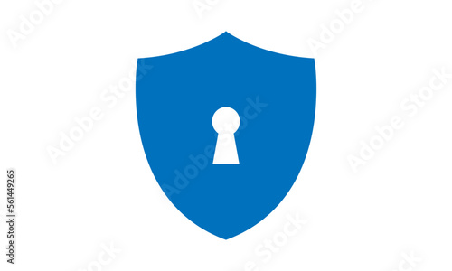 Secure internet icon. Protective shield sign digital security with the image of a padlock. Symbol security protection web. Vector illustration.