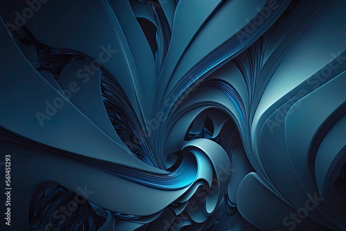 blue abstract wave wallpaper, blue wave background
