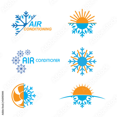 Air conditioner logo icon