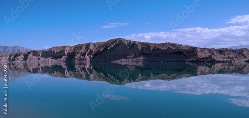 .View over Negratin Water Reservoir in Southern Spain.