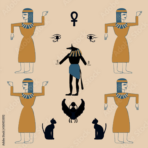 Collection of egyptian symbols