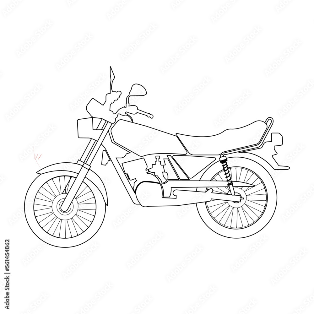 Fototapeta premium motorcycle Icon vector