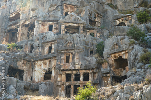 Wallpaper Mural Rock Tombs in Myra Ancient City in Demre, Antalya, Turkiye Torontodigital.ca