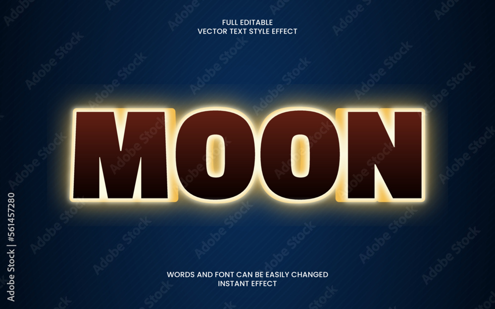 Moon Text Effect Moon Text Effect