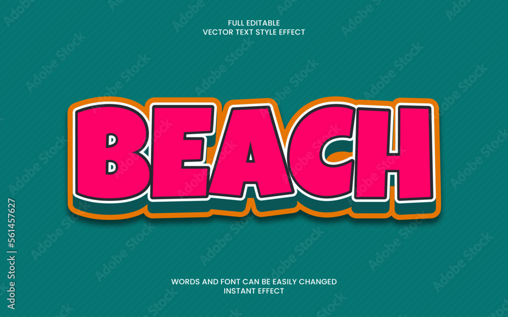 Beach Text Effect