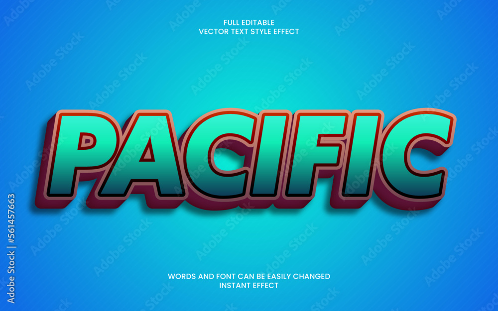 Pacific Text Effect