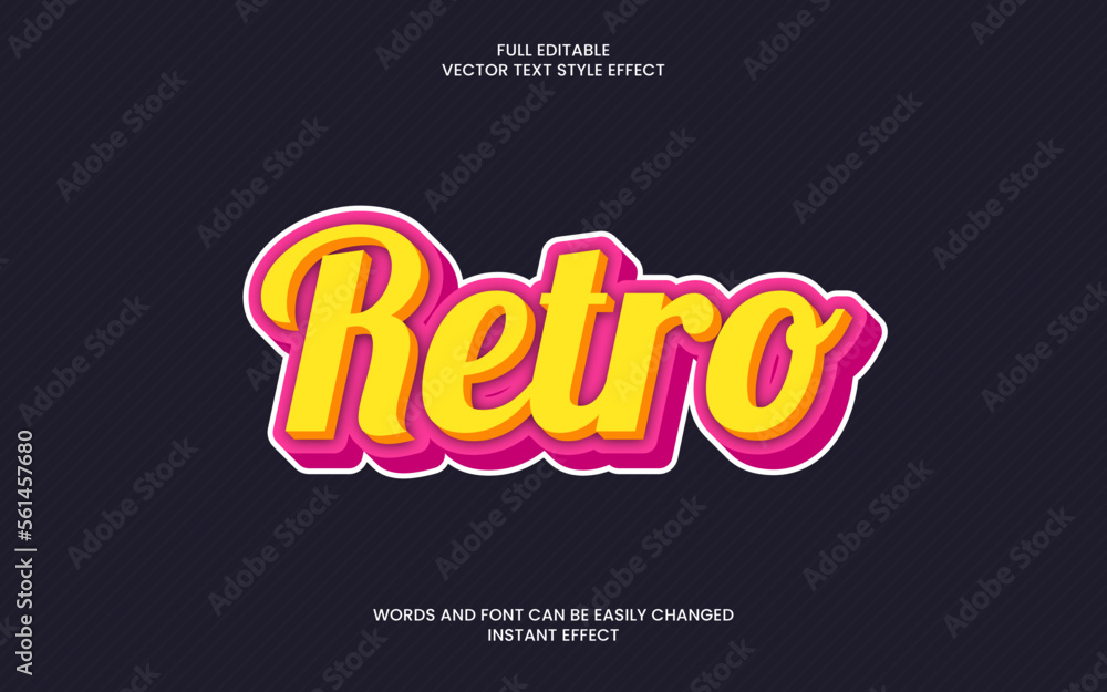 Retro Text Effect