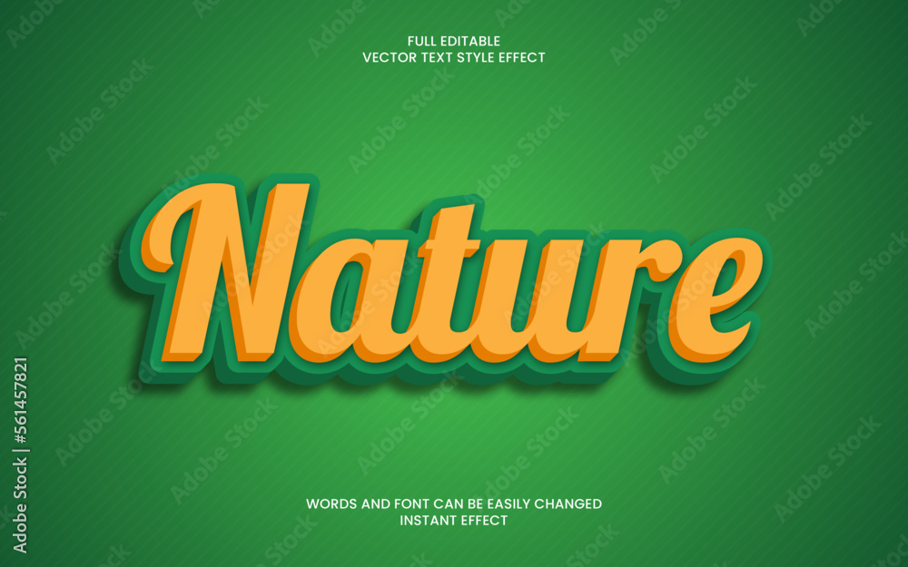 Nature Text Effect