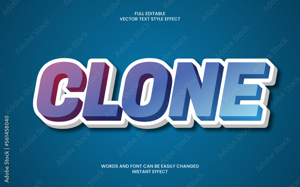 Clone Text Effect