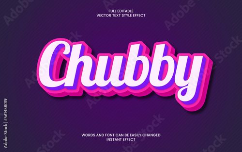Chubby Text Effect