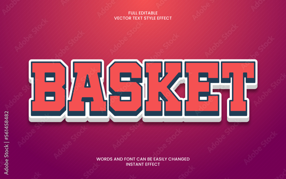 Basket Text Effect